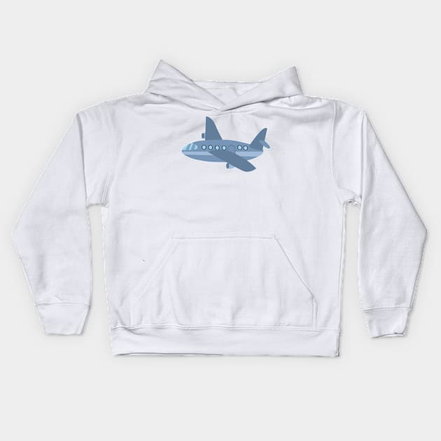 Airplane Kids Hoodie by Alvd Design